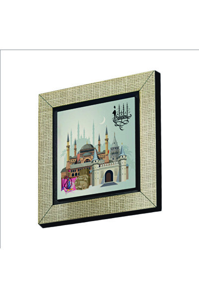 Souvenest Istanbul Symbolic Places Printed MDF Magnetkrt-028 Refrigerator Ornament