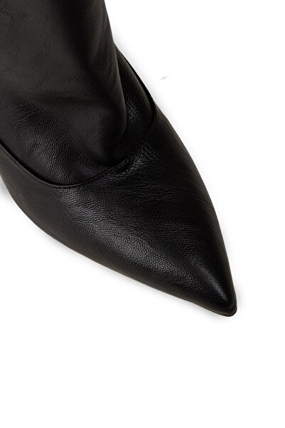 Deery Women's Black Thin Heeled Boots