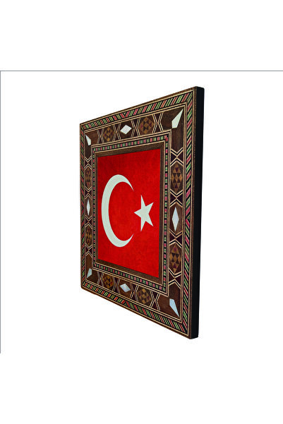 Souvenest Turkey Flag Printed View Wooden Magnet 9cm X 9cm | Krt-98