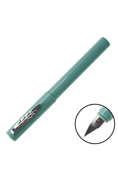 jinhao Dolma Kalem Yaprak Klipsli Fine Mat Turkuaz