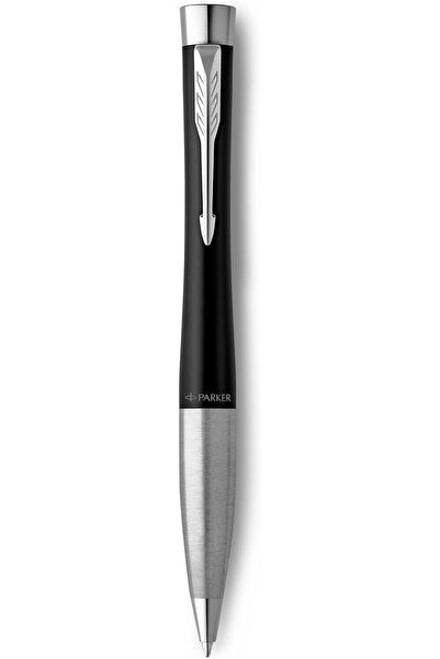 Parker Urban Twist Ballpoint Pen | Matte Black with Chrome Trim | Medium Blue Refill | Gift Box