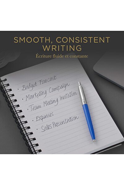 Parker QUINKflow Ballpoint Pen Ink Refill, Medium Tip, Black, 1 Count