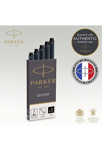 Parker Parker Quinck Fountain Pen Ink Cartridges - Long Size - 15 Pack - Black - 3599