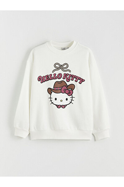 LC Waikiki Vizyon New Season Hello Kitty cu imprimeu Hanorac gros pentru fete...