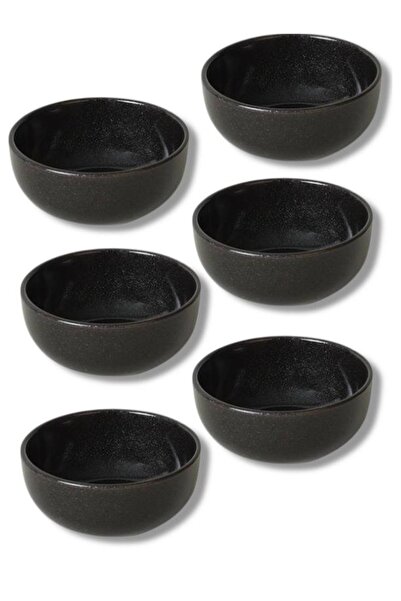 Keramika Bulut Soup Bowl 12 cm Twinkle Silvery Black 6 Pieces Msh
