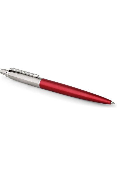 Parker قلم حبر جاف جوتر، أحمر كينسينغتون، رأس متوسط، حبر أزرق، علبة هدايا-8581