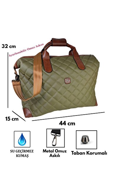 CANARİS Nua Quilted Premium Weekender Mom & Travel Organizer Bag – Large Size Handcrafted Tote
