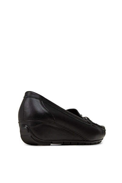 Deery Women's Genuine Leather Black Casual Shoes