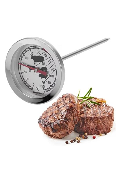 OEM Analog food thermometer for meat, metallic probe, 0 - 120 °C