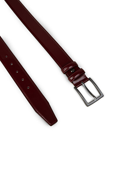 Deery Genuine Leather Claret Red Men's Belt