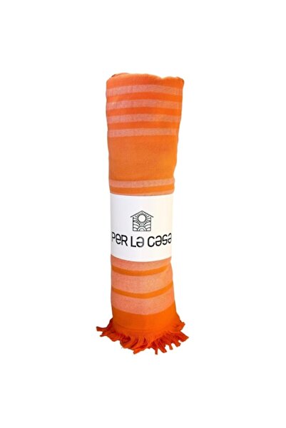 OEM Beach towel 100% cotton, absorbent, orange, 90x160 cm - Per la Casa