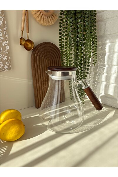 RUMİKA HOME Akasya Saplı Cam Sürahi