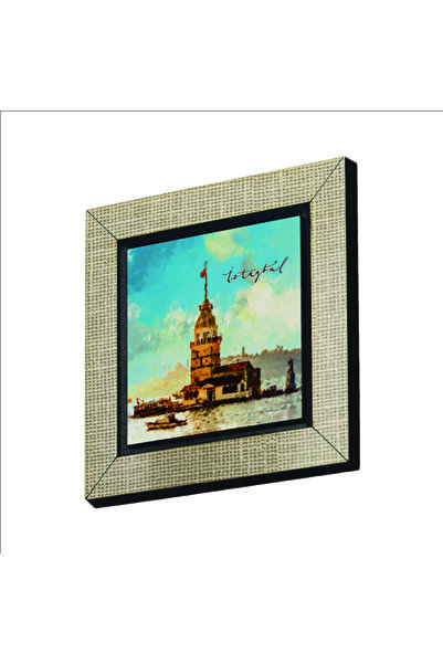 Souvenest Maiden's Tower Printed Mdf Magnetkrt-018 Refrigerator Ornament