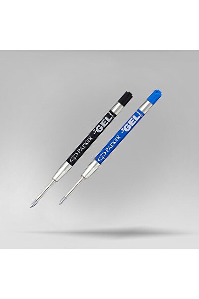 Parker Parker Quink Gel Ink Pen Refills, Medium Tip, Blue, 2-2186*2