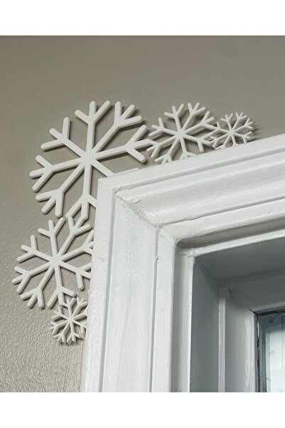 WELLCUT İhtiyacın3D 3D Printing Snowflake Door Corner Ornament – Winter/New Year Decoration