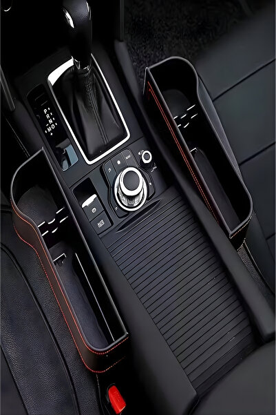 figiza Car Seat Organizer Auto Console Side Pocket Cup Holder Car Seat Console Phone Holder Single