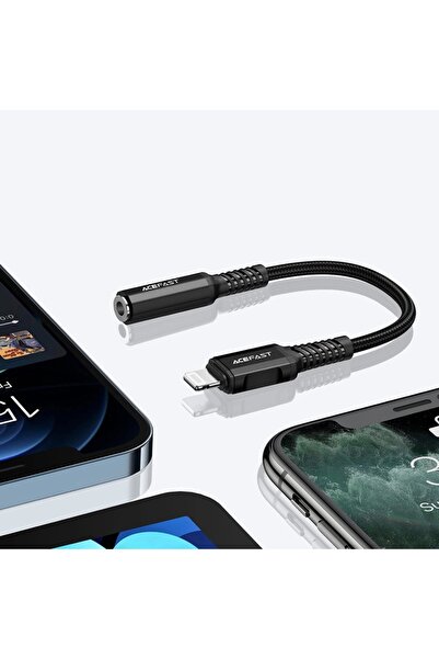 Lito Audio Interface 3.5mm Female Jack, Apple Hi‑Fi, HD Music Decoding, MFi, 0.18m, R80, Deep Dark