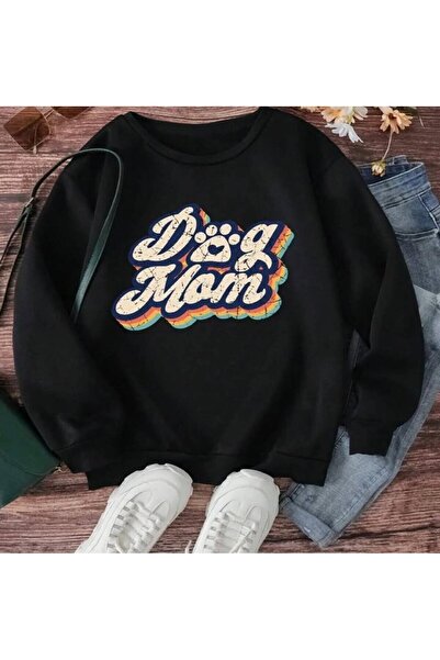 Oceanwear سويت شيرت نسائي كبير الحجم مطبوع برقبة دائرية