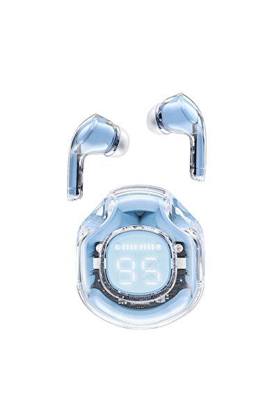 OEM Wireless Earbuds X77 — Type-C, IPX4, AI Noise Reduction, Digital Display (Ice Blue)