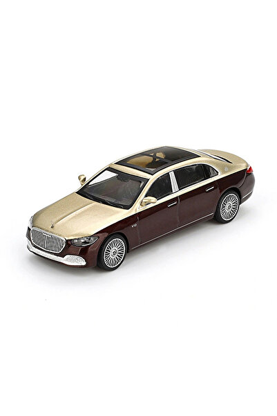 TOYFEST Mini Gt 1/64 Mercedes Maybach S 680 Gold Dark Red Metallic