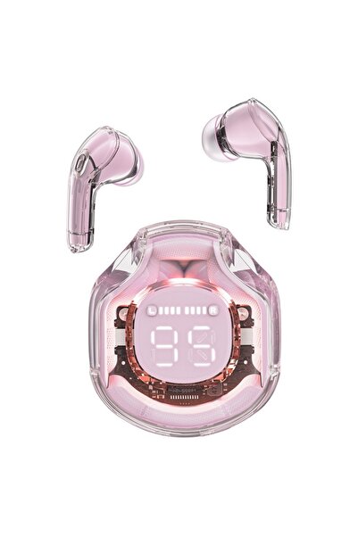 OEM Wireless Earbuds 5.3, Type-C, IPX4, AI Noise Reduction, Digital Display, X76, Lotus Powder Pink