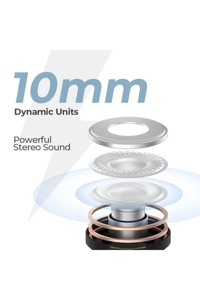 OEM Boom Bass Wireless Headphones Bluetooth 5.4 TWS ENC Type-C 300mAh (Arctic Snow)