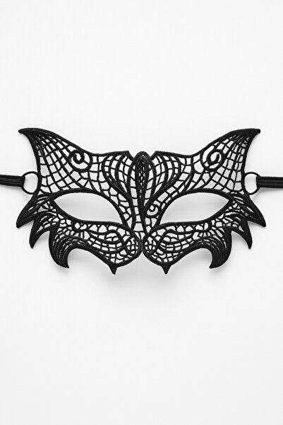 TOYFEST Lacy Double Color Black Red Mask Stylish Party Costume Accessory Women Face Mask Model - 6