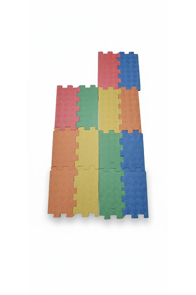 EKİM TOYS 10 Pieces Interlocking 5 Colors Hand Skill Developer Eva Puzzle Yabboz