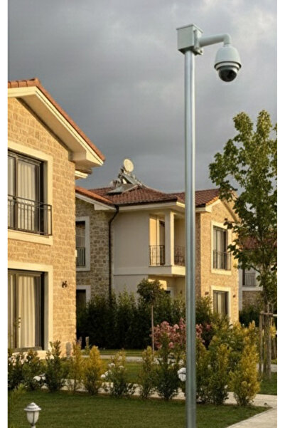 Güneş Kamera direği Galveniz 3 metre kamera ayağı metal kutulu