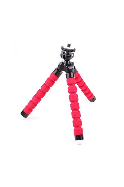 Bibilel Mini Flexible Tripod for Action Cameras & Smartphones, Red, BBL1593