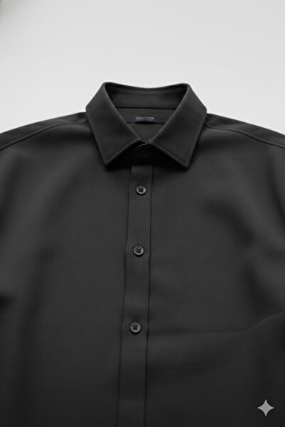 A&O Style Men's Oversized Gramage Tok Modal Fabric Long Sleeve Shirt