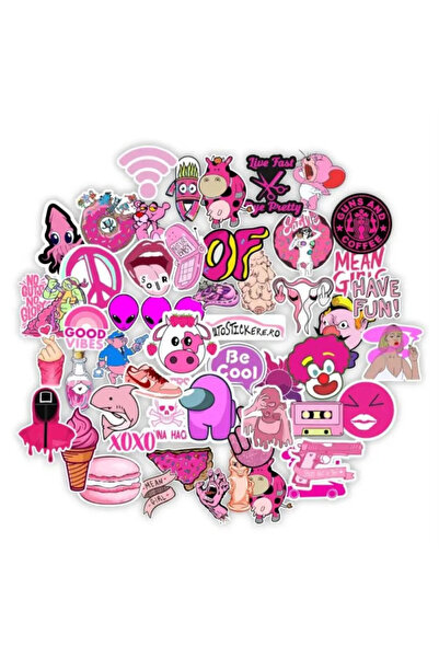 OEM Set 50 Stickers - Pink