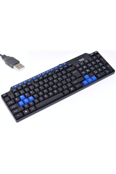 Bibilel AXT-BBL4408 Wired USB Standard Keyboard (Black)