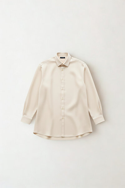 A&O Style Ανδρικό μακρυμάνικο πουκάμισο από ύφασμα oversized Gramage Tok Modal