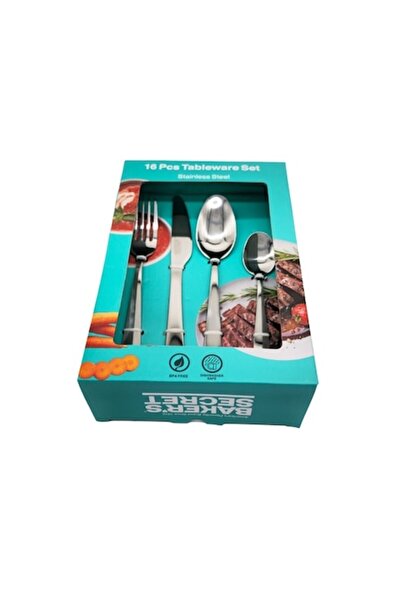 Baker's Secret 16-piece cutlery set - 4 forks, 4 knives, 4 tablespoons, 4 teaspoons