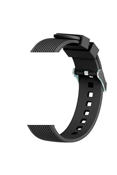 Bibilel Curea din silicon pentru Samsung Watch 1/2/3, neagră