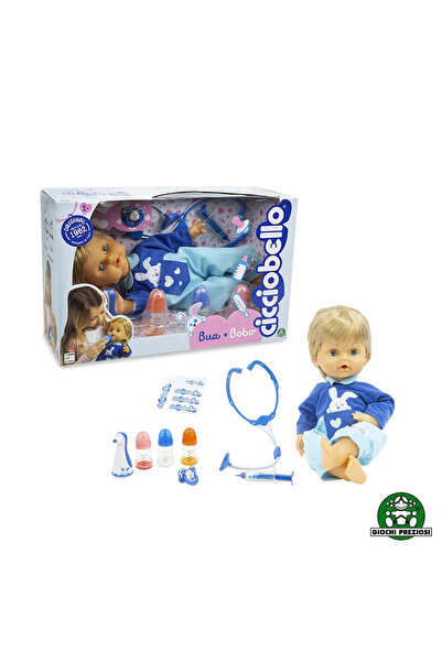 Cicciobello Bua Bua Interactive Toy - Doll "Sick Blond Boy" 42cm, Giochi Preziosi