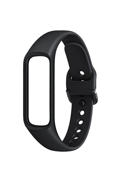 Bibilel Fitness wristband strap compatible with Samsung Fit E, silicone, Black