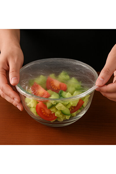 homvira 🌟 Esnek Tabak Bonesi 🍽️ 🥣Pratik Gıda Koruma Örtüsü🥗Tek Kullanımlık Çok Amaçlı Kapak 🧼