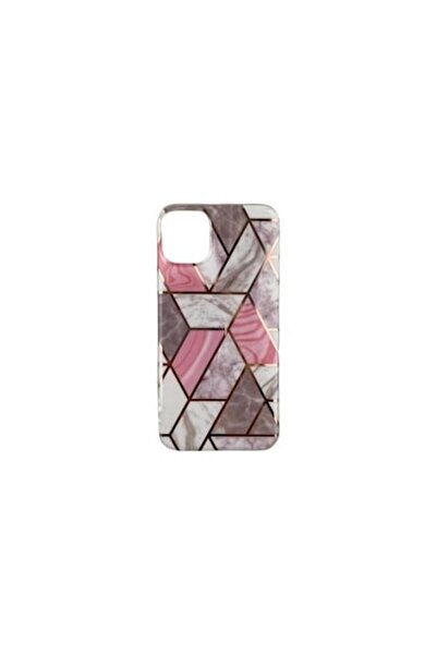 Danex Carcasă de protecție pentru Apple iPhone 12 Pro Max - Soft IMD TPU Marble Geometric White