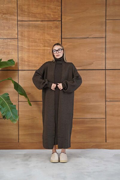 REDMİNA fashion Winter Elegance: Knitwear Dress and Cardigan Set