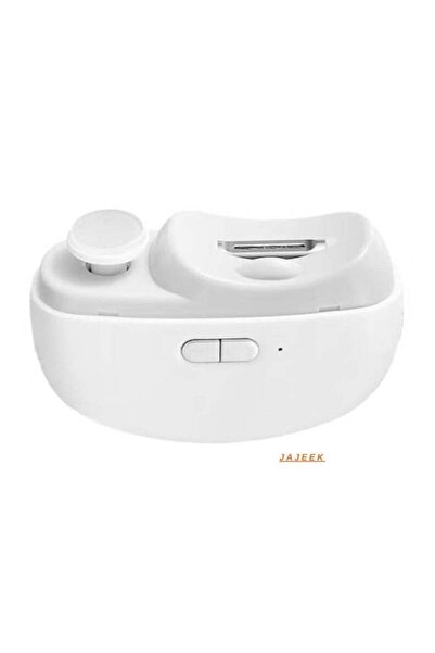 JAJEEK 2-in-1 Electric Nail Clipper with 2 Speeds & LED Light, USB Rechargeable