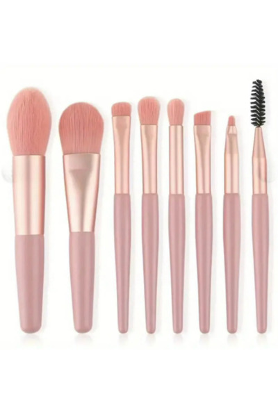 Acarlar Ticaret Set de 15 bucăți mini perie portabilă de machiaj și burete