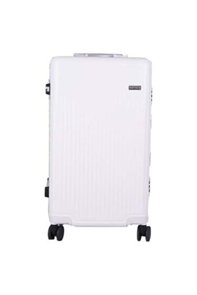 Salon System White Travel Suitcase from - Medium