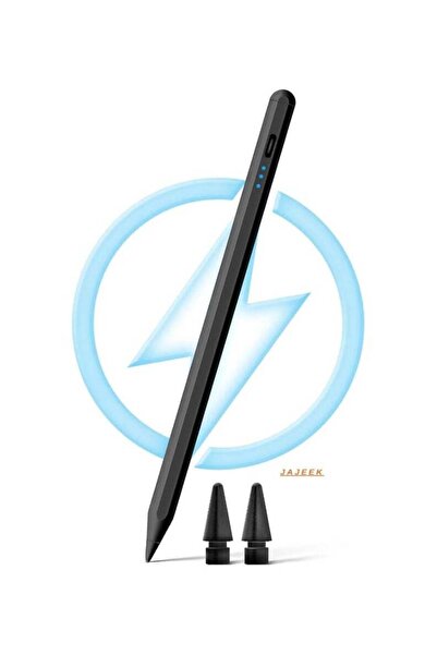 JAJEEK Stylus Pen for iPad 2018-2024 - Compatible with iPad 6-10th, Pro, Air, Mini - Black