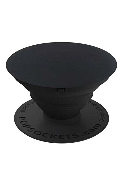Popsockets حامل قبضة للهواتف الذكية - حامل ألومنيوم أسود قابل للتعديل مع دورا...