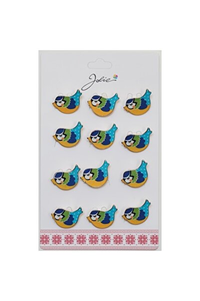 Danex Set of 12 Sparrow Brooches (Mărțișor) for Children