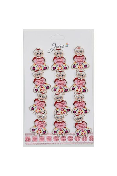 Danex Set of 12 Martisor Spring Brooches 'Dearest Grandma'