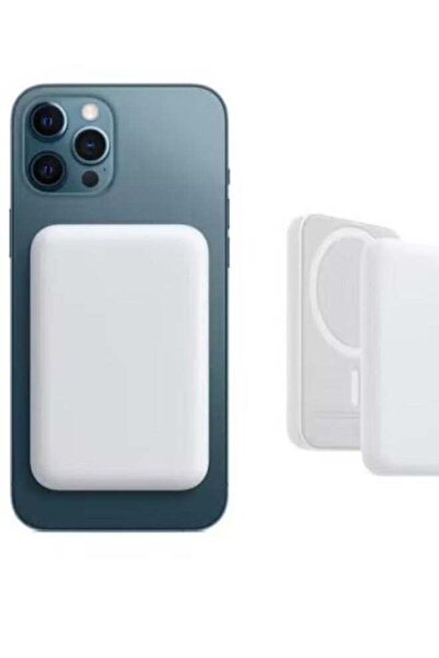 JAJEEK بنك طاقة مغناطيسي بسعة 10000 مللي أمبير في الساعة لسلسلة iPhone 12 (أبيض)