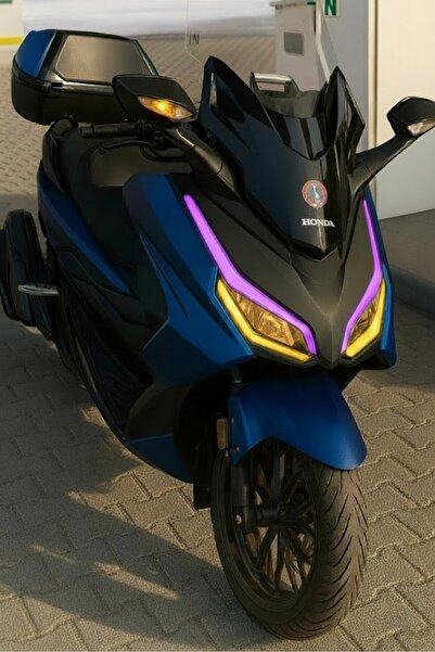 MotoFolyocum Honda Forza 250 Çift Renk Far Fİlmi Folyo 2023 - 2025